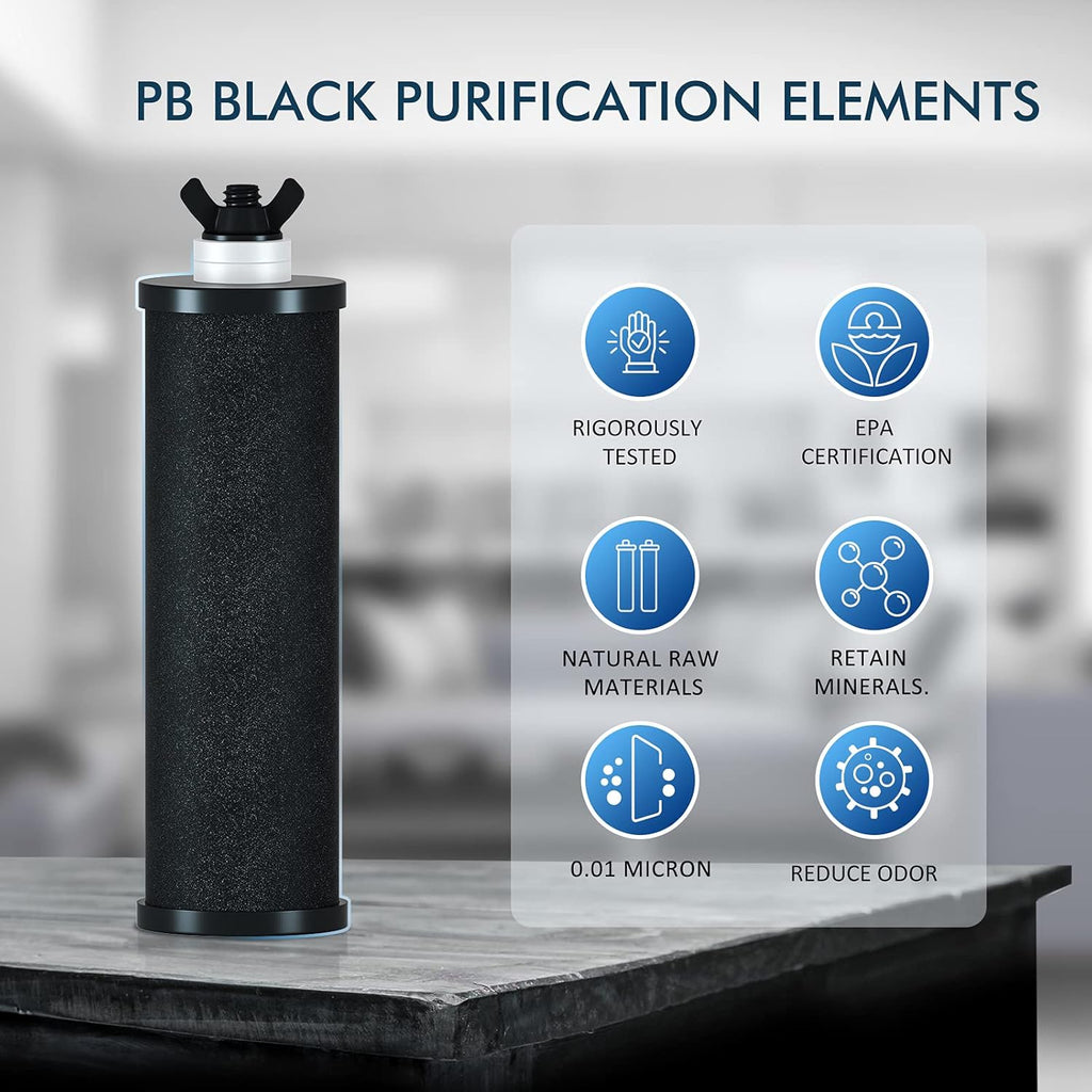 Black Water Purifier Replacement Filters Pack of 2 I26615