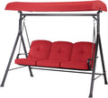 3-Seat Canopy Porch Swing Bed B742342
