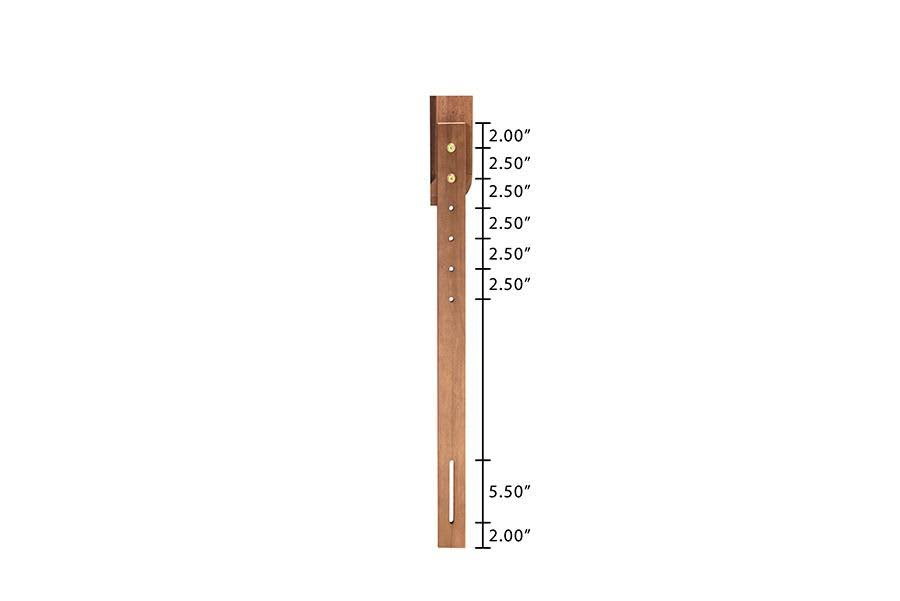 Ash Walnut Finished Wood Twin Size Headboard J4717