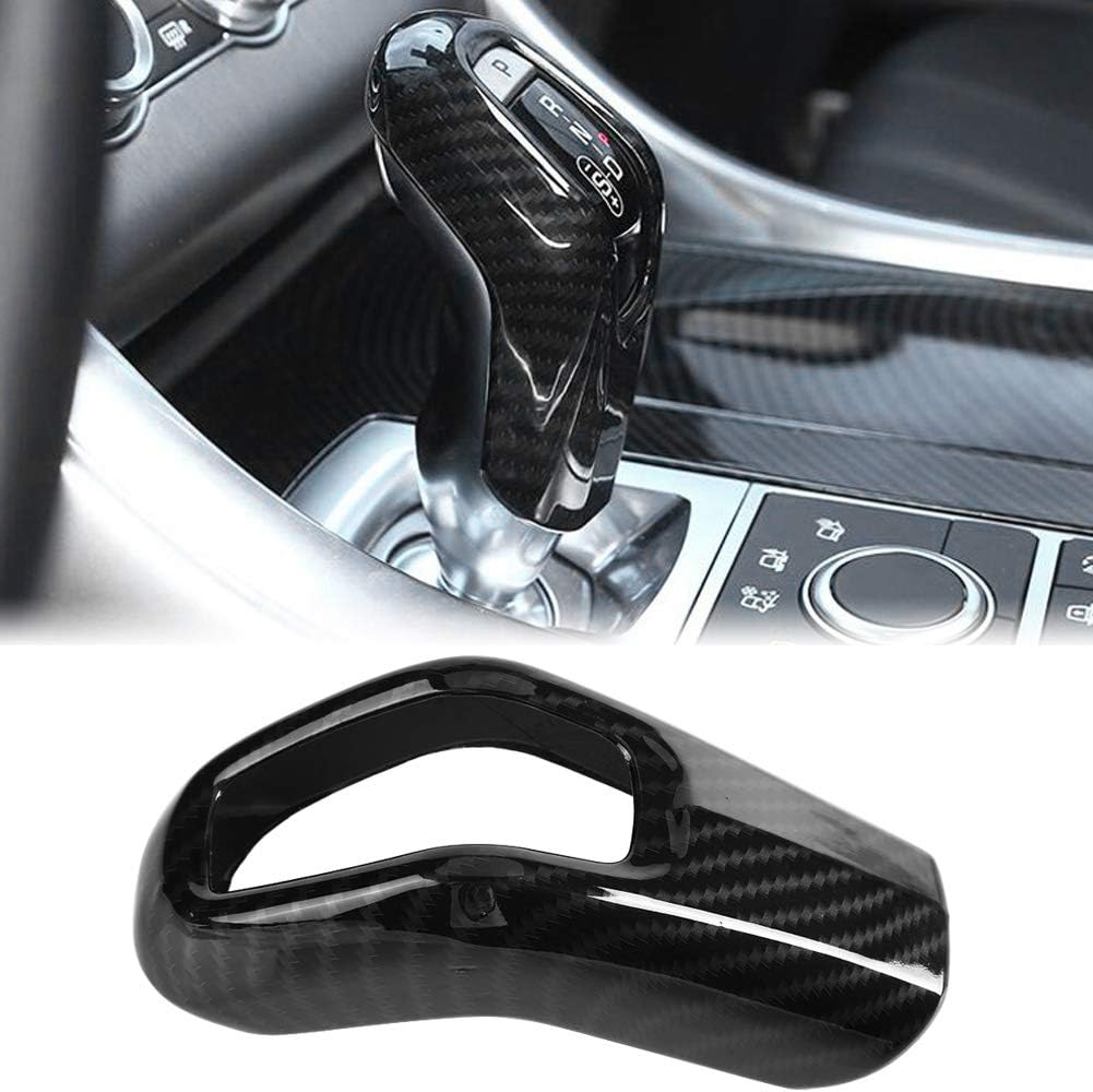 Carbon Fiber Car Gear Shift Knob Cover Trim Pack of 2 I3986