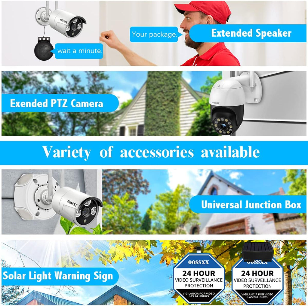 8 Channel POE Security Camera System with 8 IP67 Waterproof Cameras U224