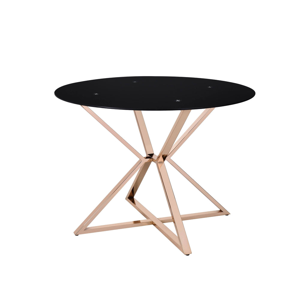 Contemporary Gold 41-in Dining Table U3849