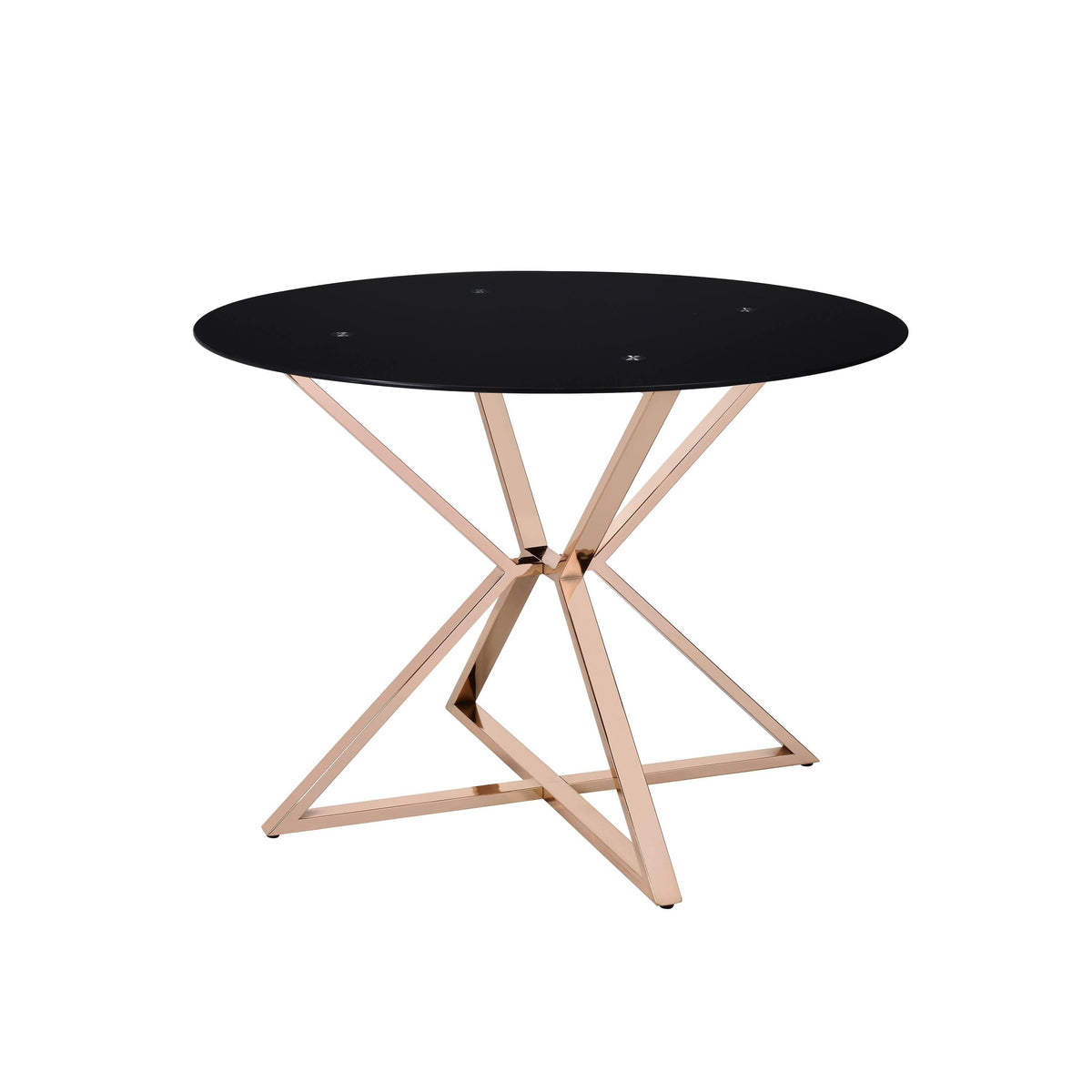 Contemporary Gold 41-in Dining Table U3849