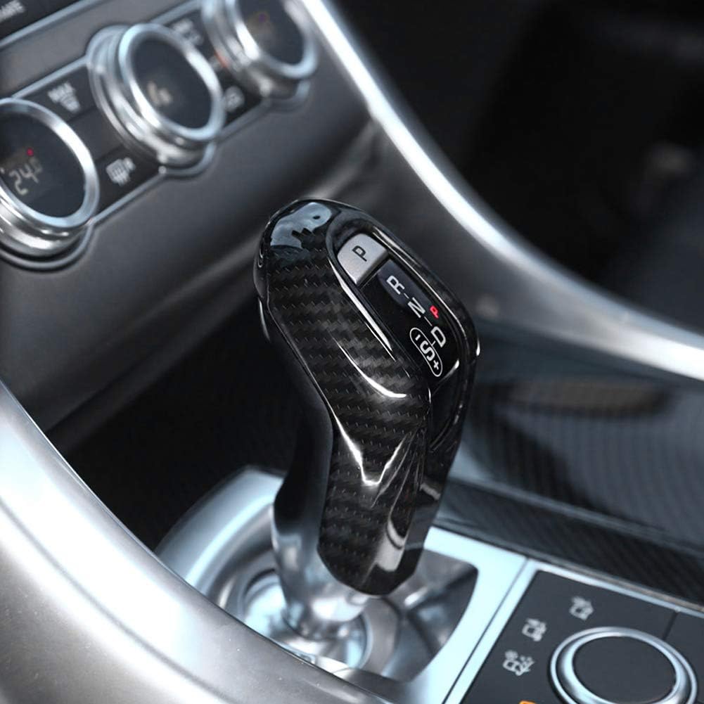 Carbon Fiber Car Gear Shift Knob Cover Trim Pack of 2 I3986