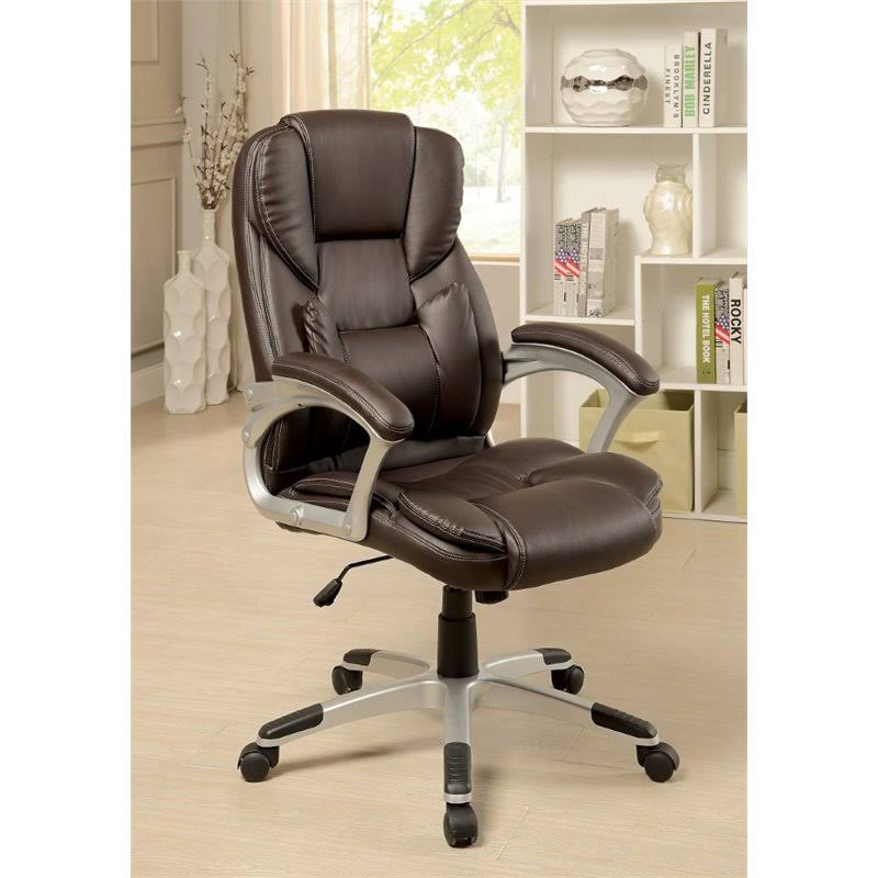 Brown Leather Office Chair I60046
