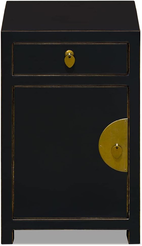 Chinese Elmwood Night Stand Cabinet D6758