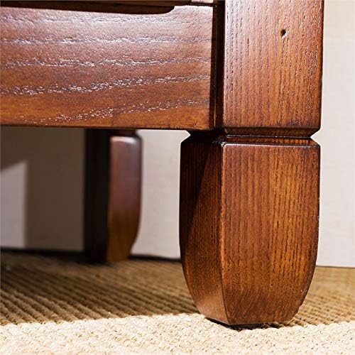 Solid Wood Corner TV Stand with Glass Storage E424869