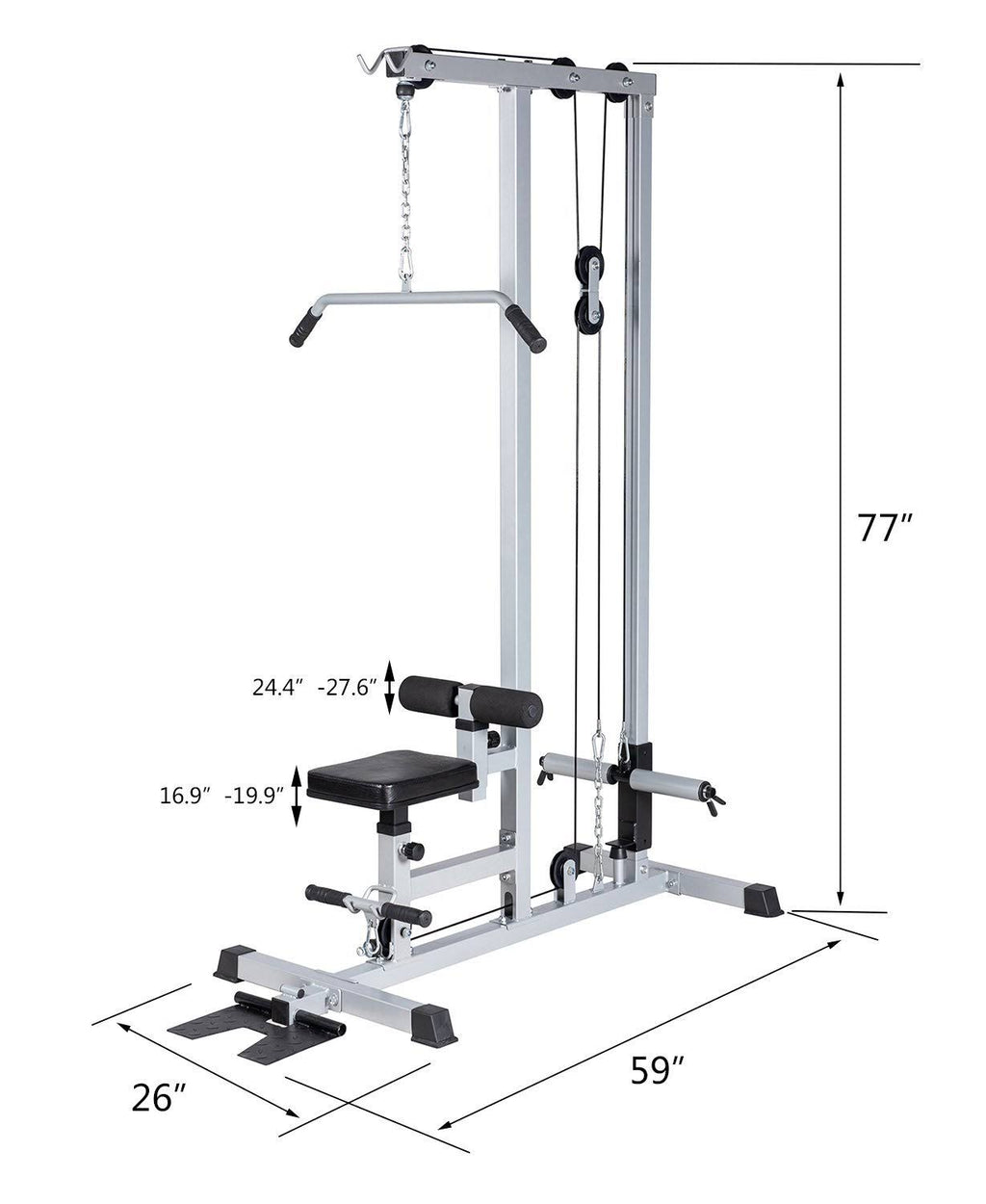 Pull Down Machine Low Row Bar Cable Fitness O407