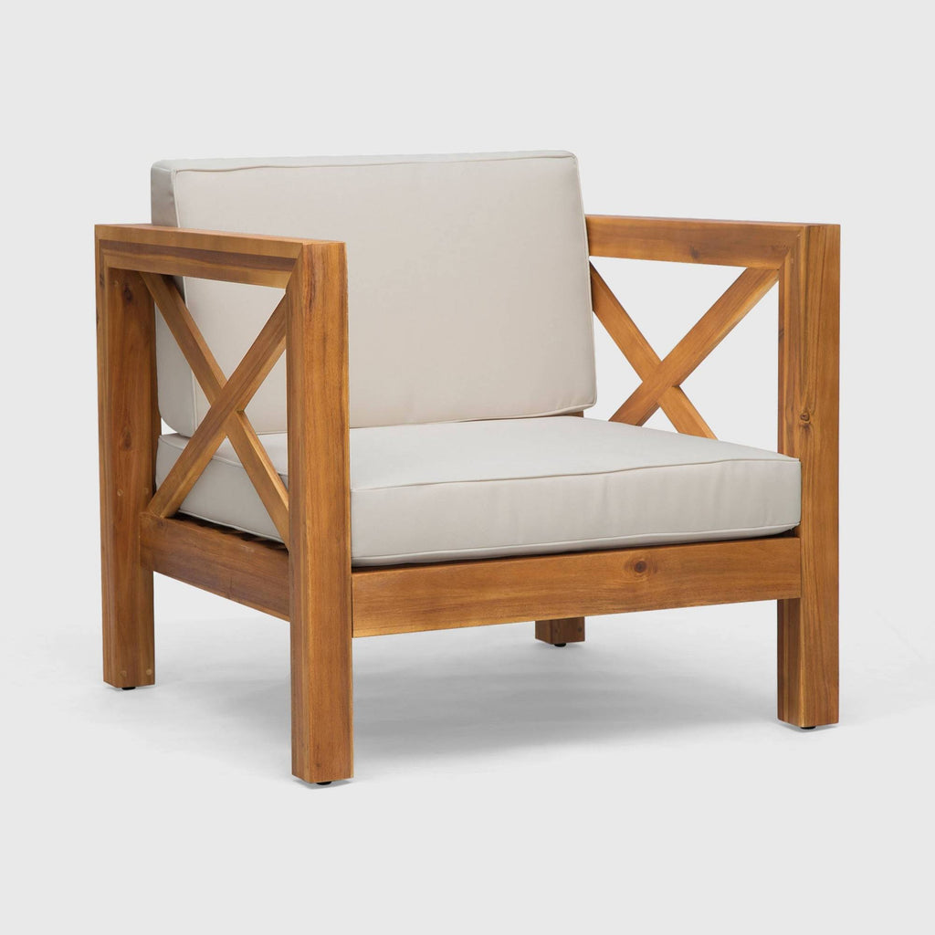 Acacia Wood Club Chair O9836
