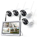 1080p Wireless Security Camera System with 12 inch LCD Monitor X682