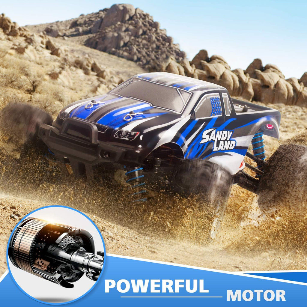 Remote Control Off Road Monster Truck 1:18 Scale 4WD Blue S271052