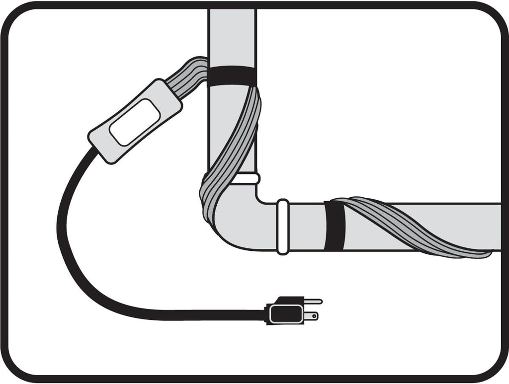 18 Ft Pipe Heating Cable with Thermostat Z178