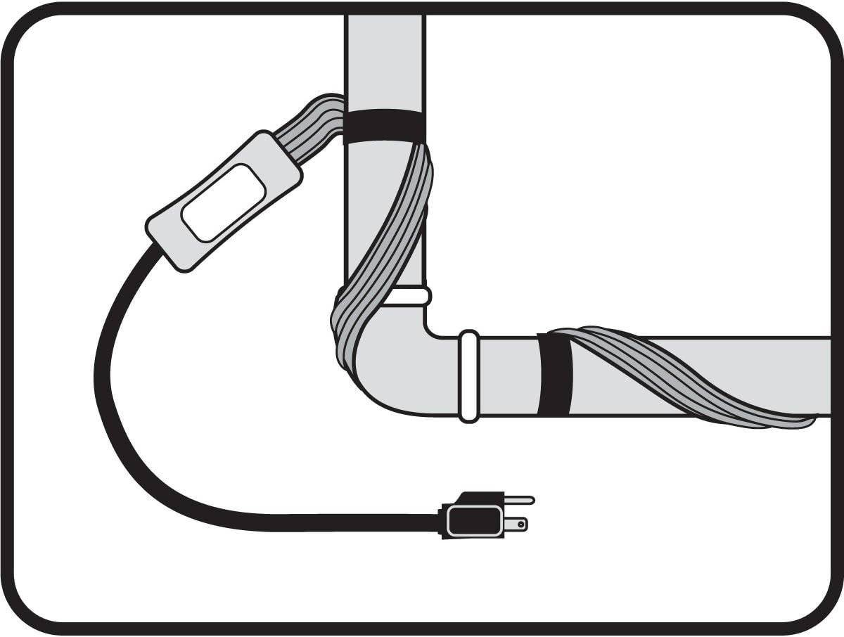 18 Ft Pipe Heating Cable with Thermostat Z178