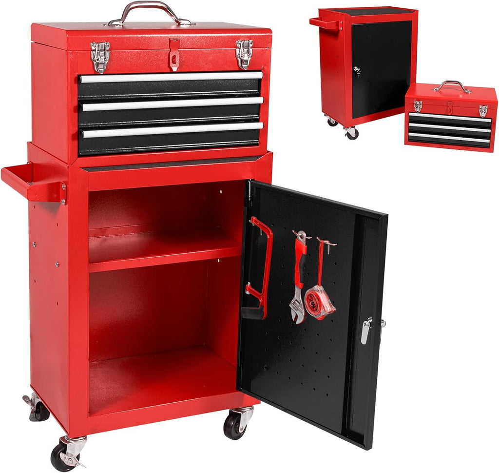 3 Drawer Rolling Metal Tool Chest L762