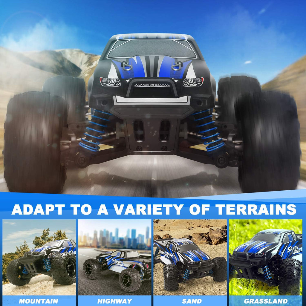 Remote Control Off Road Monster Truck 1:18 Scale 4WD Blue S271052
