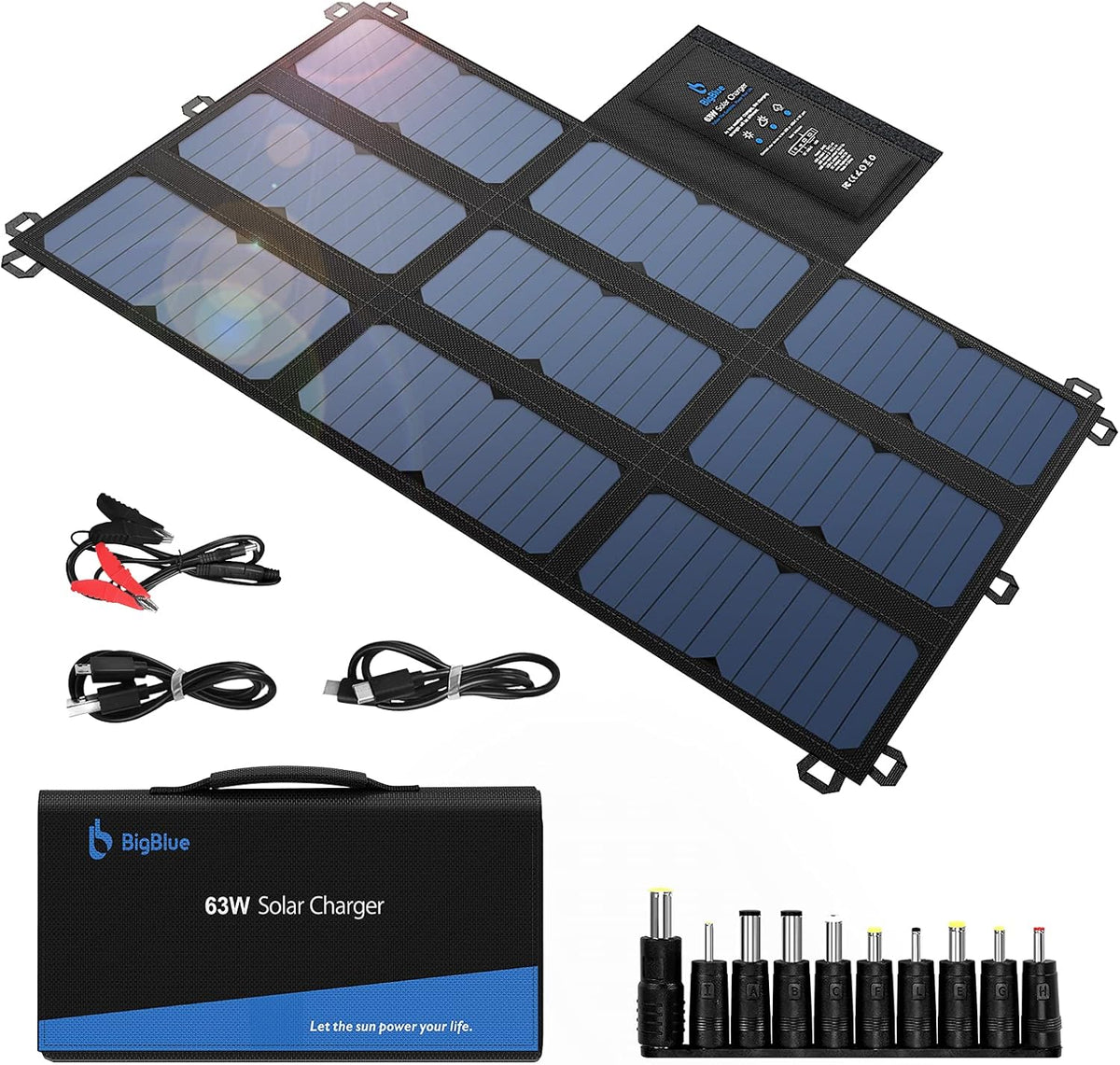 100W ETFE Portable Solar Panels with Kickstands, IP65 Waterproof G351721