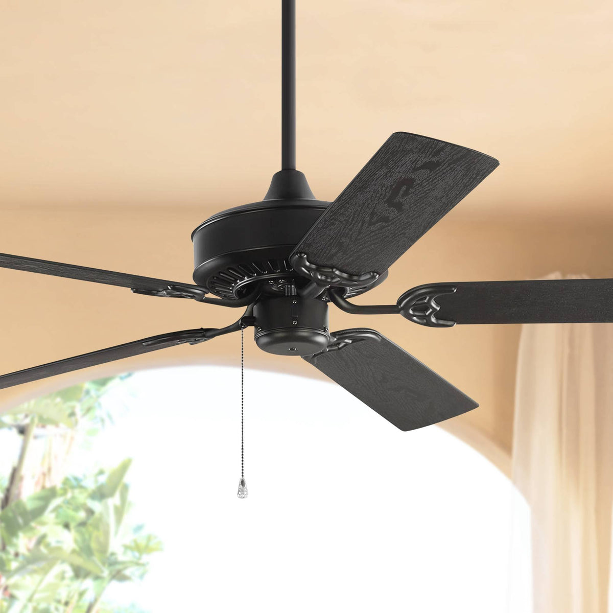 Matte Black Outdoor Ceiling Fan C493330