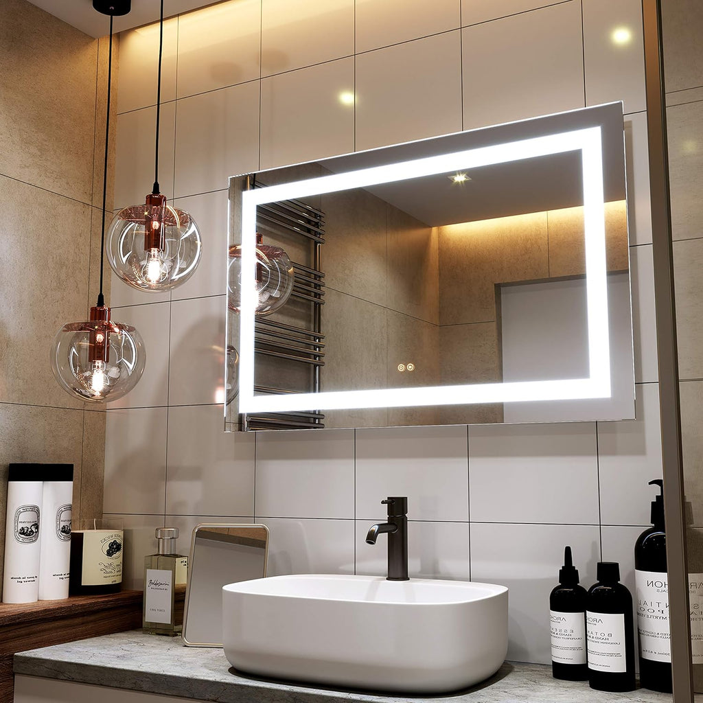 20 X 28 Inch LED Lighted Anti-Fog Dimmable Bathroom Mirror K57945