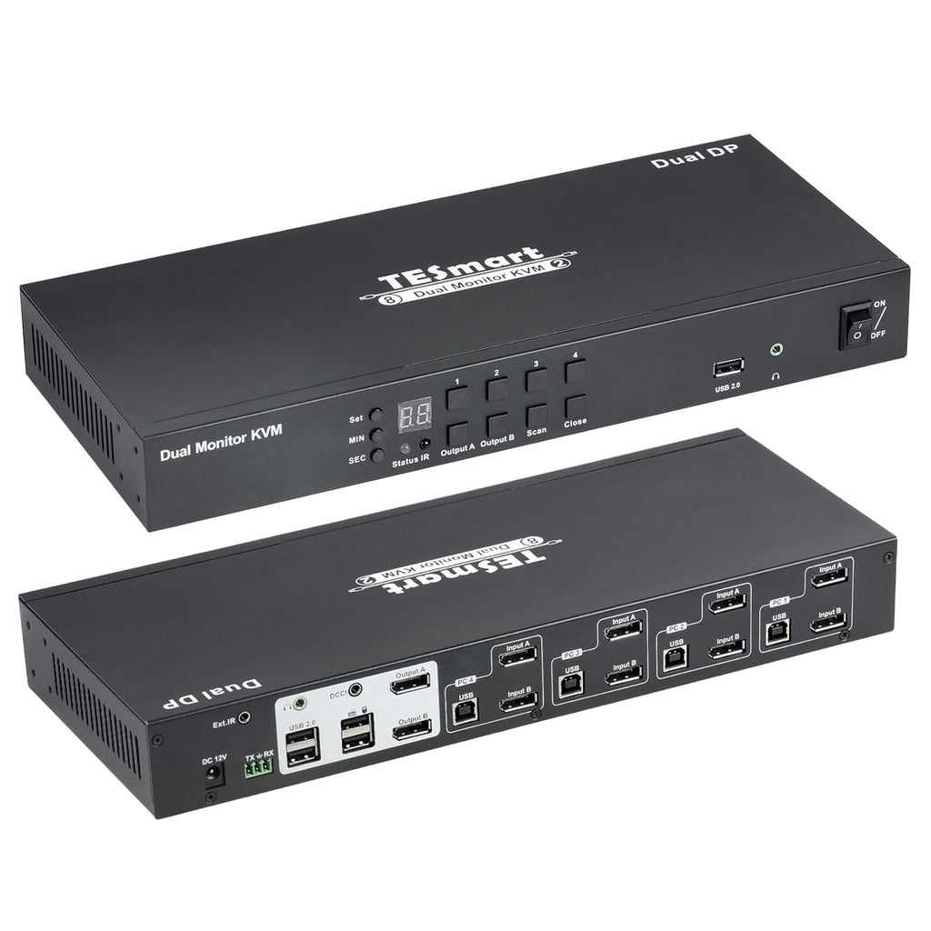 HDMI Dual Monitor KVM Switch 4K 60Hz Black I696833