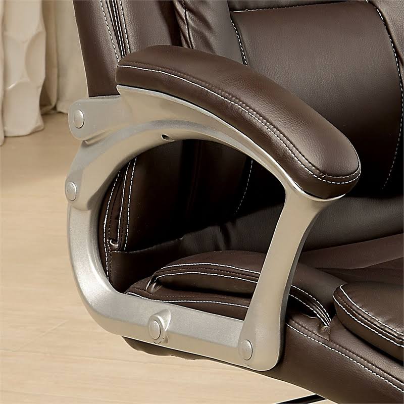 Brown Leather Office Chair I60046