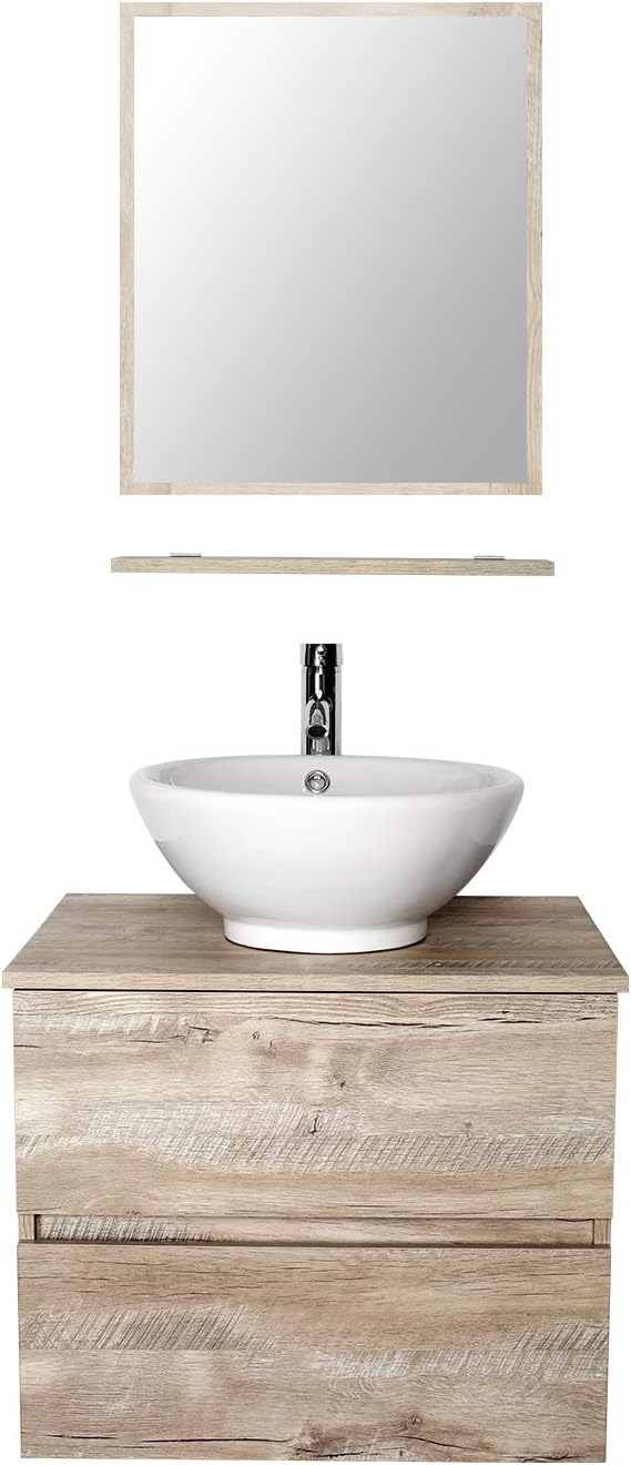 24 Wall Mounted Bathroom Vanity, 2 Drawers Y362999
