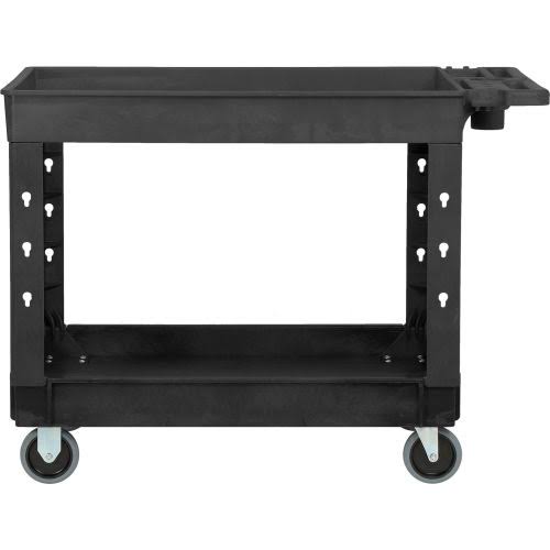 Plastic 2 Tray Black Utility Cart T42457