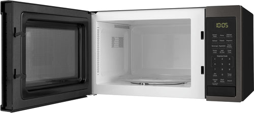 0.9 Cu Ft 900 Watts Black Stainless Steel Microwave Oven K1292