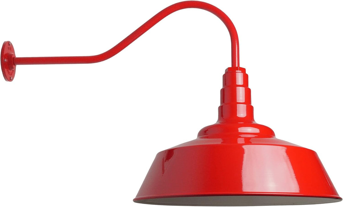 20 inch Dome Gooseneck Outdoor Wall Mounted Barn Light S8499