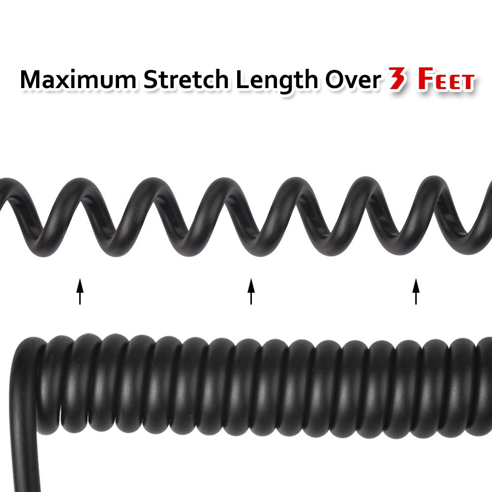 BNC to BNC Coaxial Cable 3ft 75Ω Black Pack of 2 Y3278