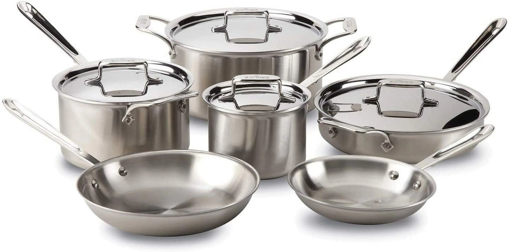 5-Ply Brushed Stainless Steel Cookware Set 14 Piece U892