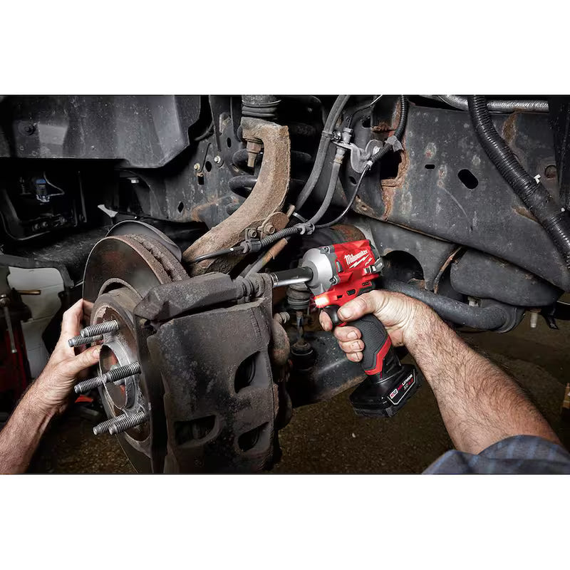 12V Lithium-Ion Brushless Cordless 3/8 in. Impact Wrench Kit with Ratchet O564359