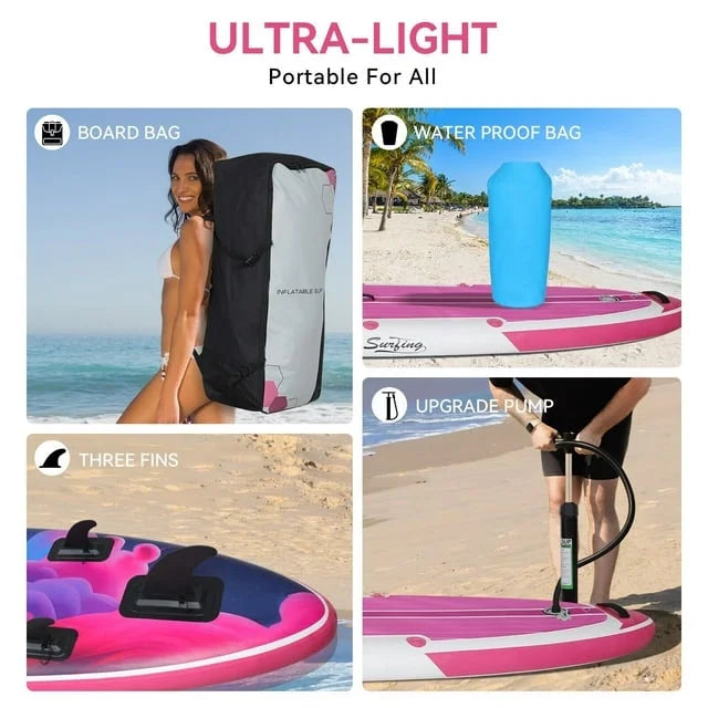 11Ft Inflatable Stand up Paddleboard with Kayak Seat D38226