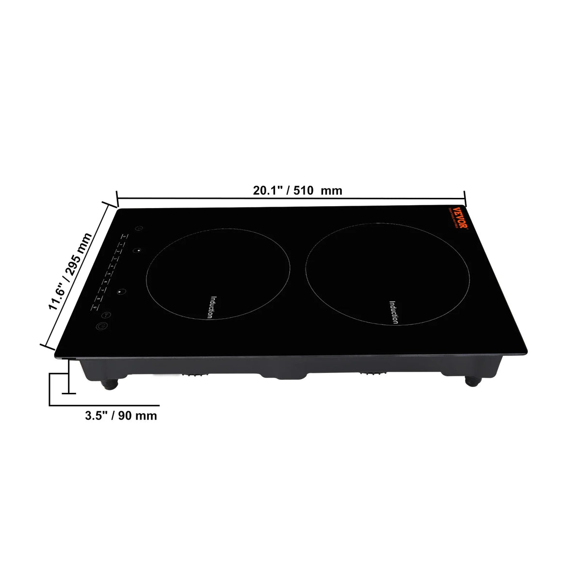 12 inch 2 Burners Electric Cooktop Z2476
