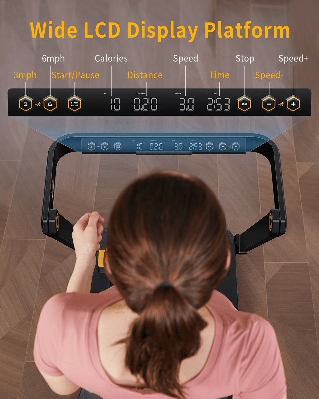 3 in 1 Folding Treadmill 3HP 286 lb Capacity O778