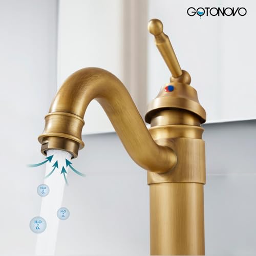 Brushed Nickel Single Handle Brass Bathroom Faucet with Pop Up Drain W5487