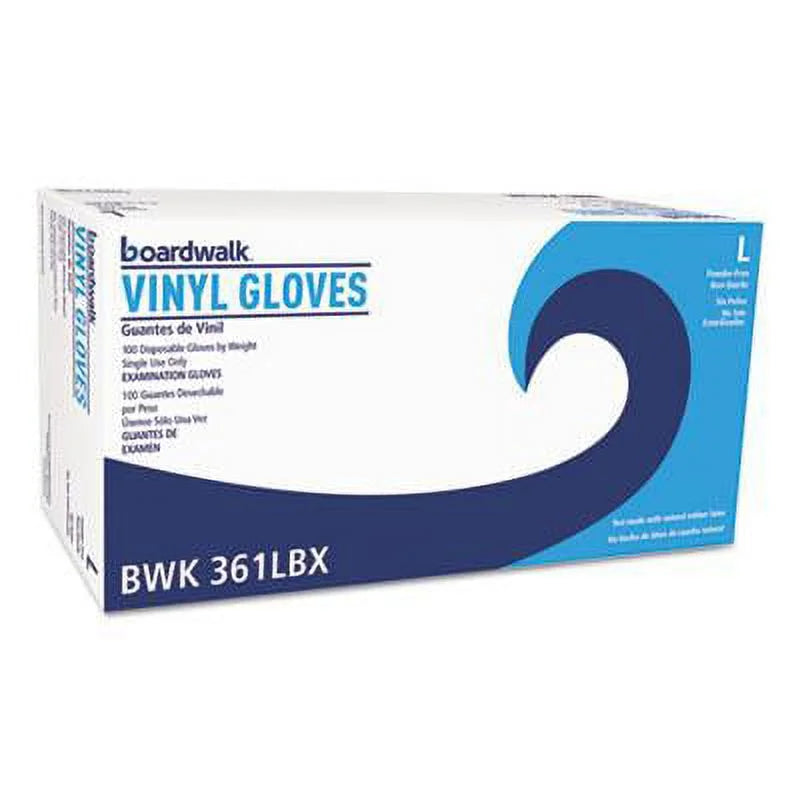 Clear Large Vinyl Exam Gloves Y1022