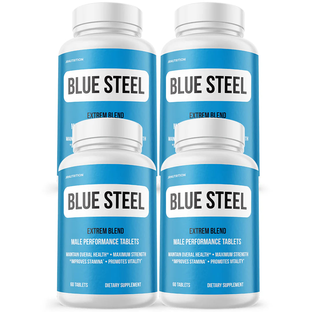 Blue Steel Male Health Tablets 4 Bottles O73822