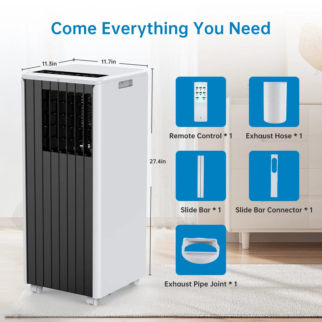 8,000 BTU Portable Air Conditioner with Remote Control T5360