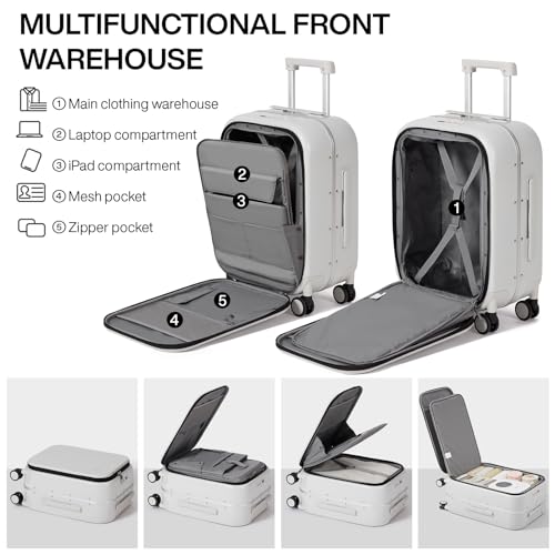 20'' Carry On Luggage with Laptop Pocket A5902