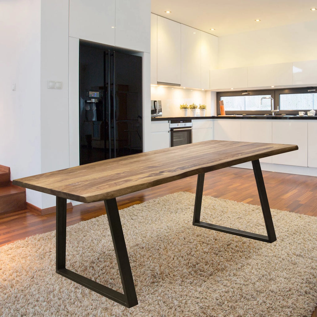 63-inch Sheesham Rosewood Finish Wood Top Dining Table S1258