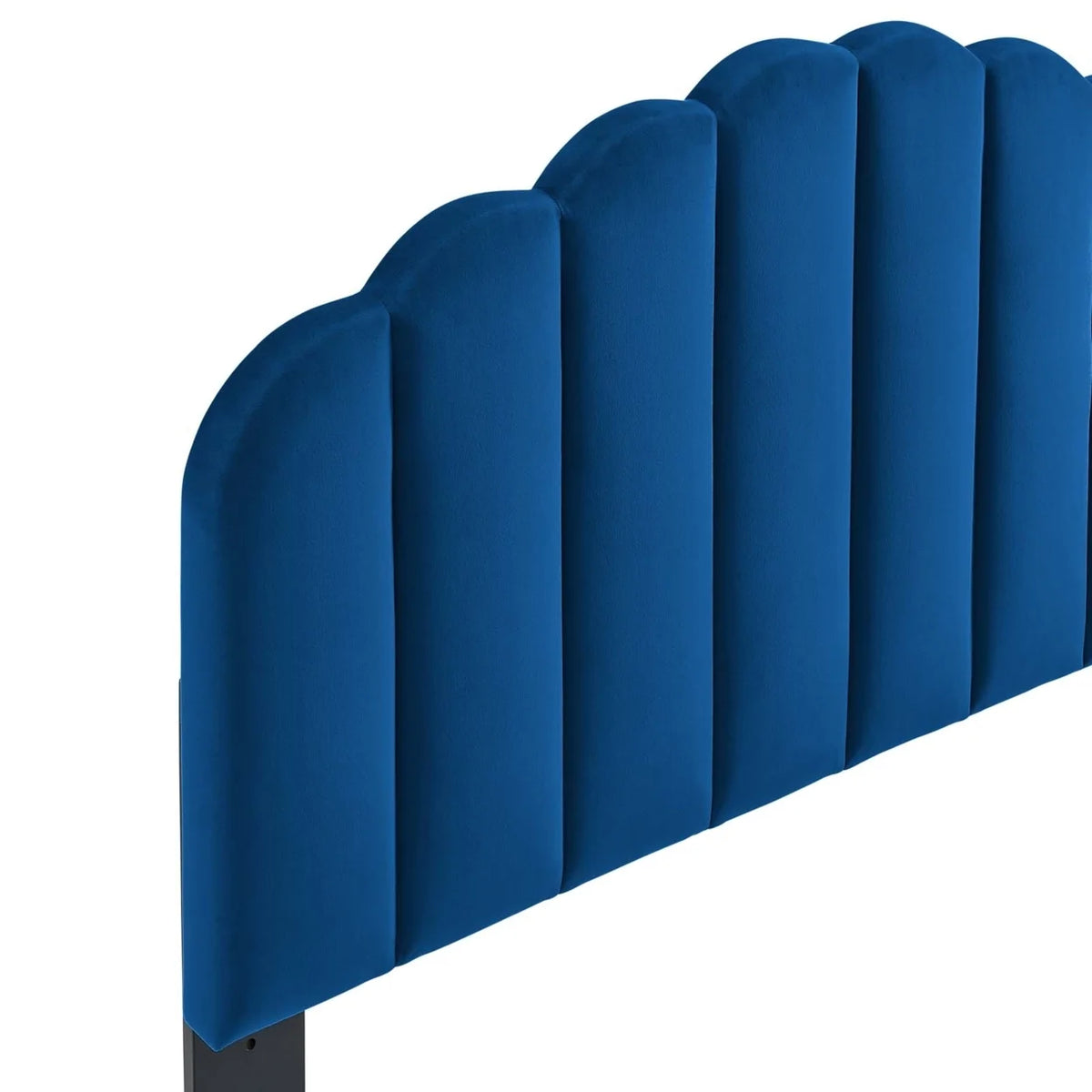 King California King Velvet Headboard Navy P9418