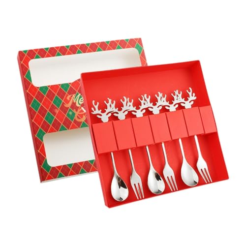 Christmas Stainless Steel Spoons Forks Set K4589