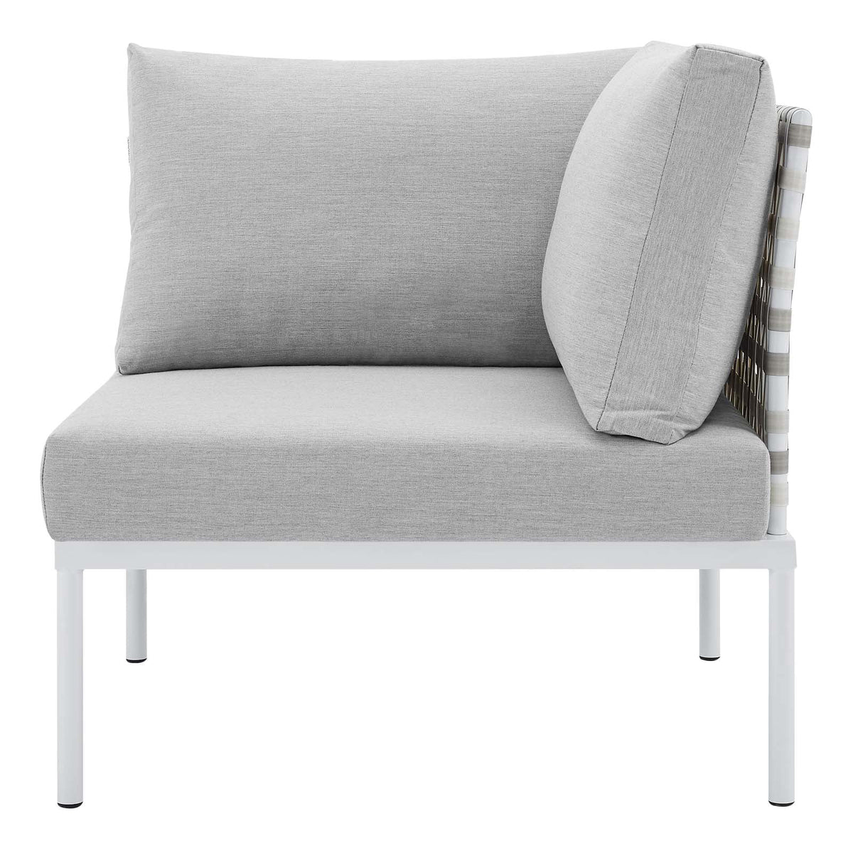 Grey Aluminum Outdoor Corner Chair W91880