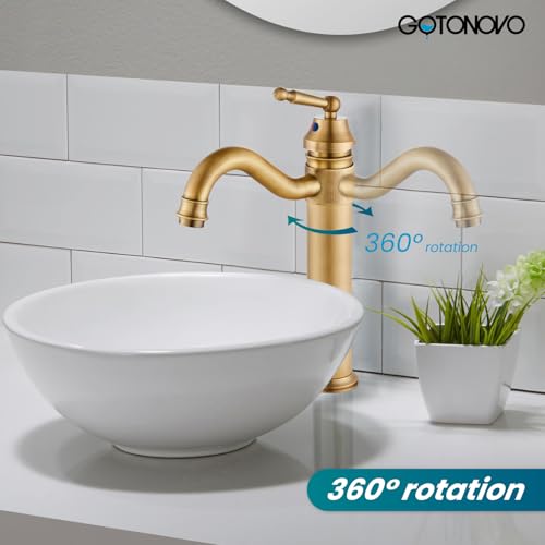 Brushed Nickel Single Handle Brass Bathroom Faucet with Pop Up Drain W5487