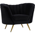 Black Velvet Chair V413393