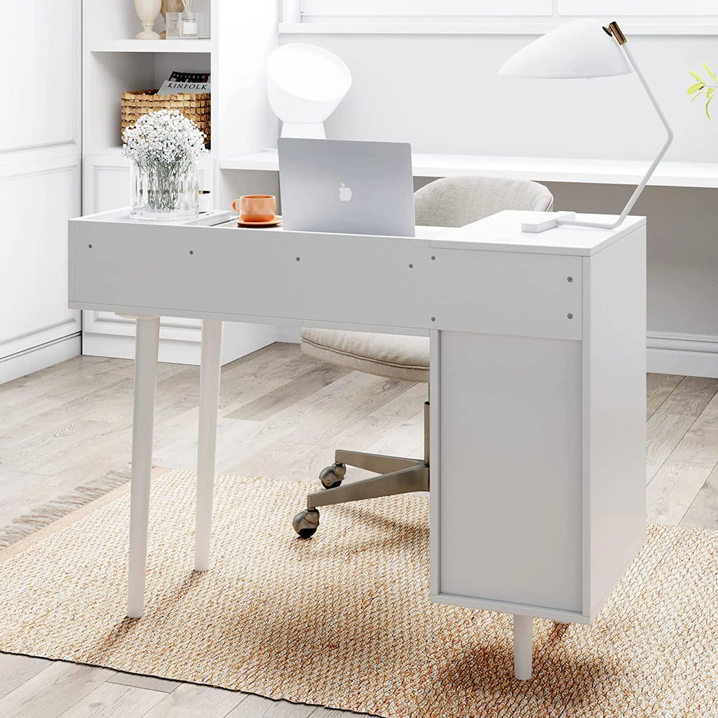 White 4 Drawer Vanity Dressing Table M486