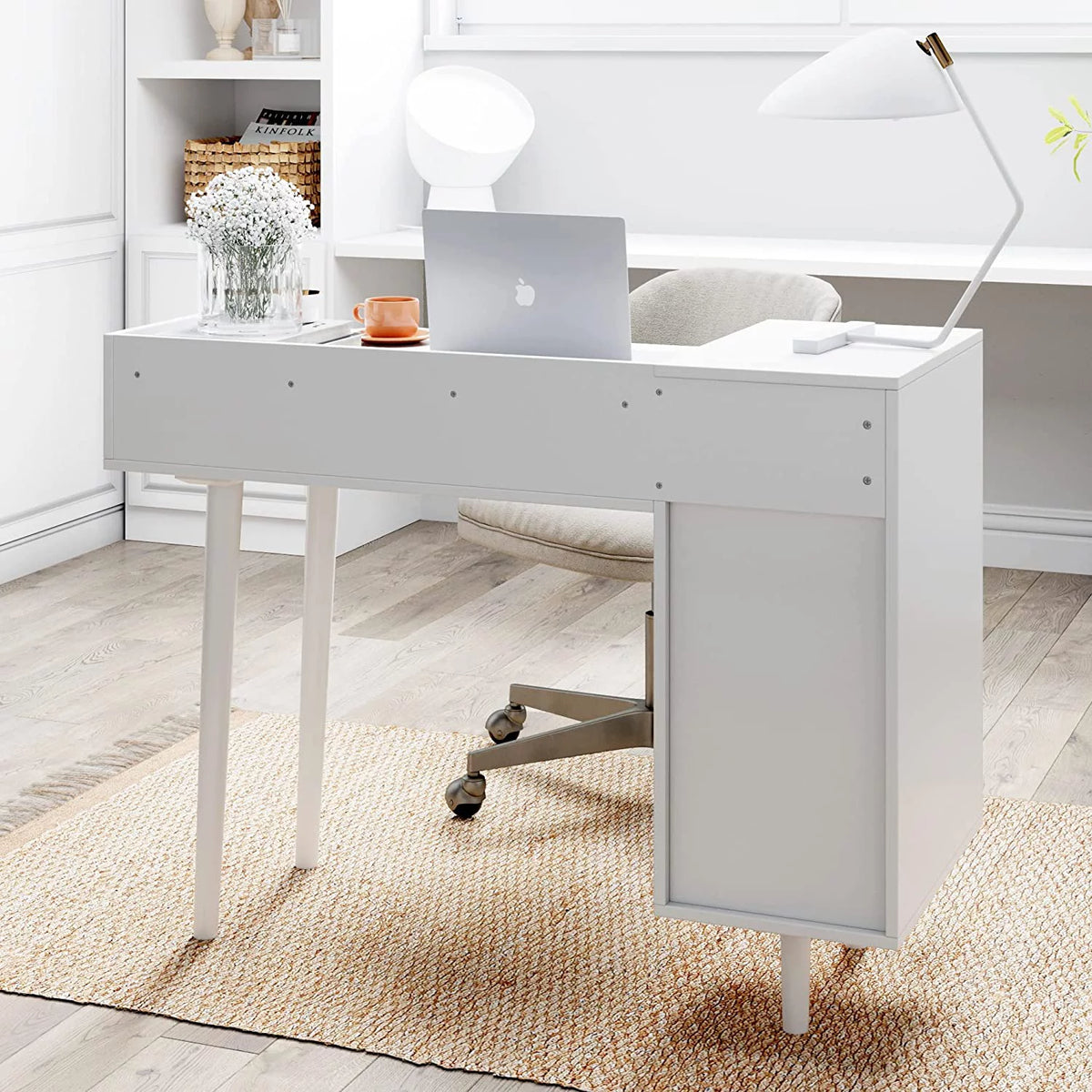 White 4 Drawer Vanity Dressing Table M486