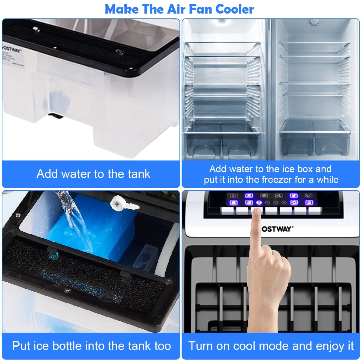 Portable Evaporative Cooler Fan with Remote Control L561372