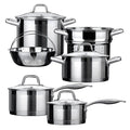 10-Pc Stainless Steel Induction Cookware Set J636
