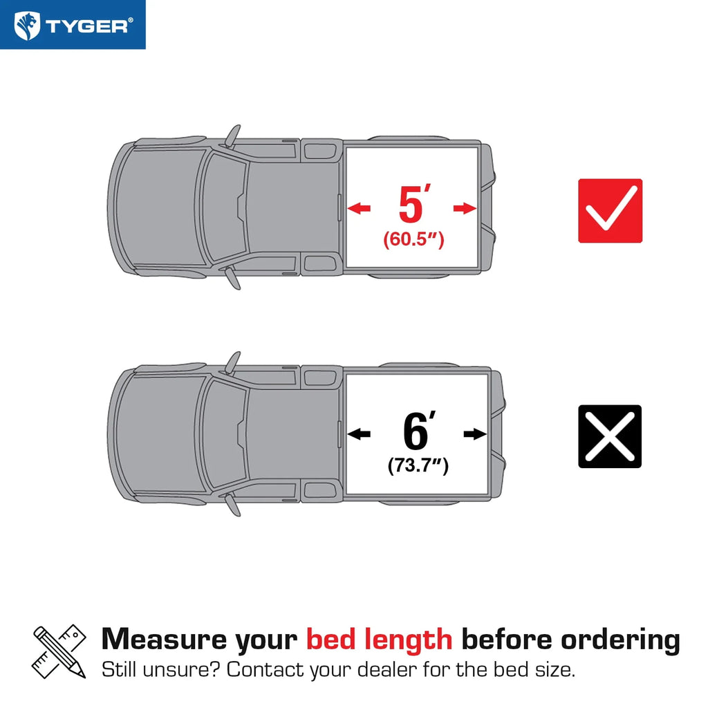 Soft Tri-fold Truck Bed Tonneau Cover H4626